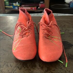 New Balance Orange and Green Soccer Cleats